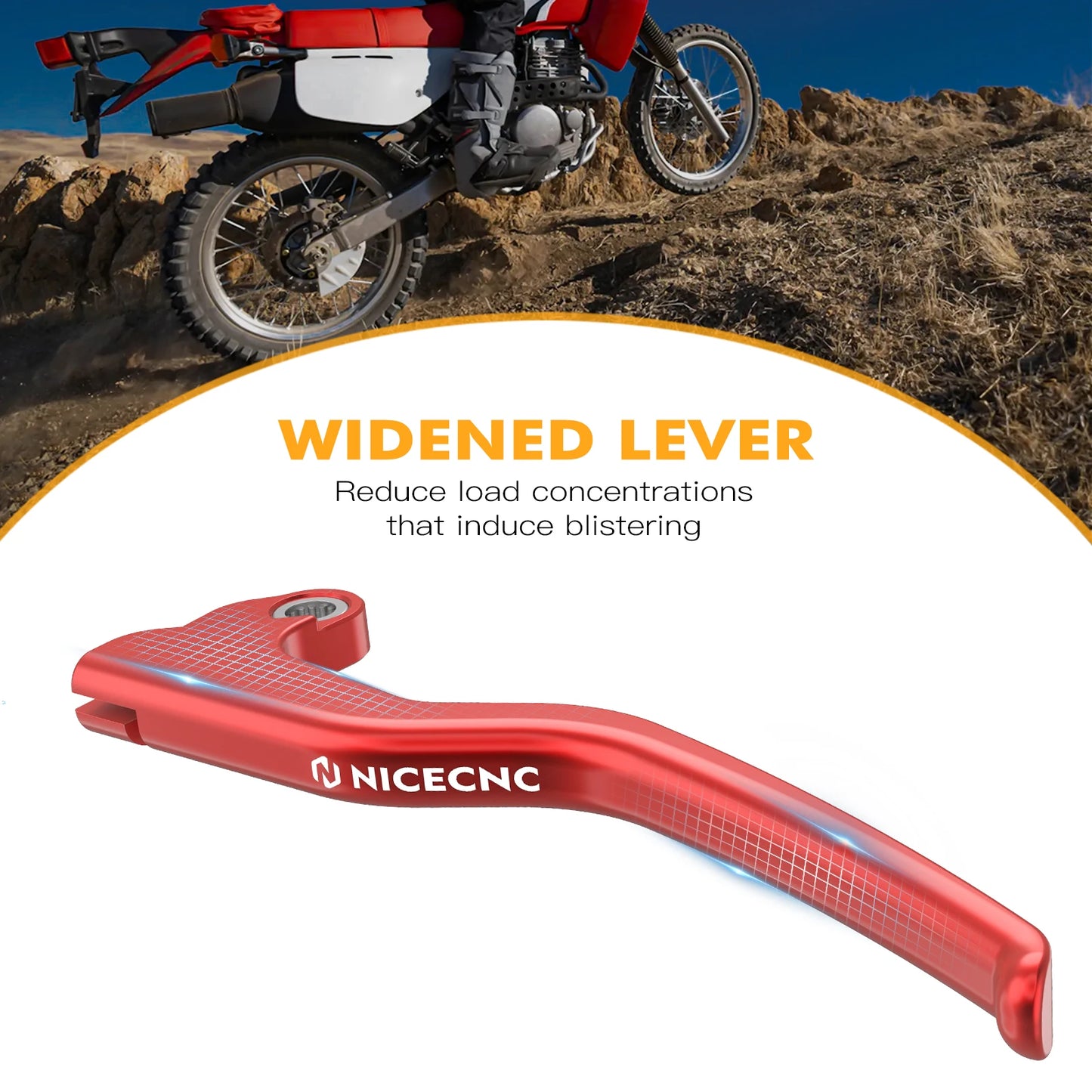 NICECNC Motorcycle Labor-saving clutch Lever For Honda XR650L 1993-2024 Motocross Enhancement Accessories Reduction In Actuation RISE DEFENSE SYSTEMS.AI PRODUCTS