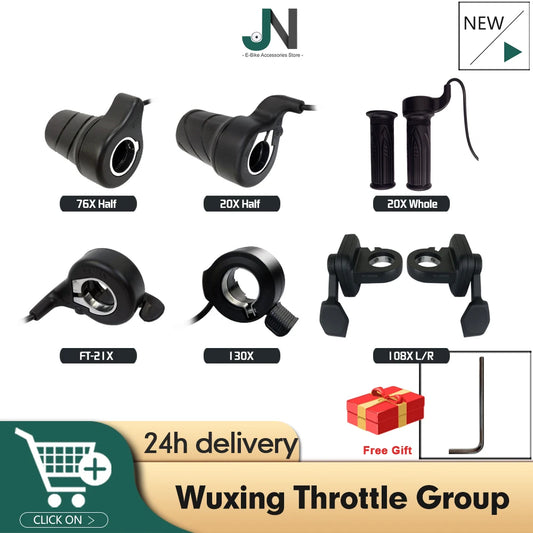 Ebike WUXING Thumb Throttle 21X/130X/108X/20X/76X Left/Right Hand Accelerator For Electric Bicycle Conversion Kit RISE DEFENSE SYSTEMS.AI PRODUCTS
