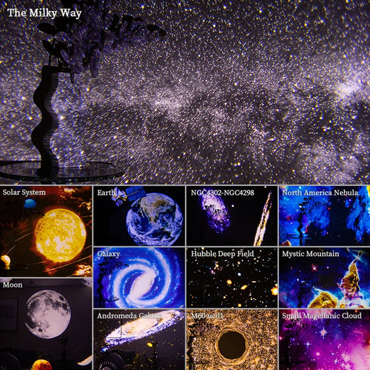 Night Light Galaxy Projector Starry Sky Projector 360° Rotate Planetarium Lamp For Kids Bedroom Valentines Day Gift Wedding Deco RISE DEFENSE SYSTEMS.AI PRODUCTS
