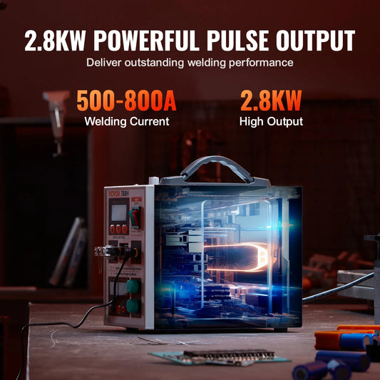 VEVOR Battery Spot Welder 788H Portable Battery Welding Machine with 2 Welding Modes  LED Lighting for 18650 14500 Battery Packs RISE DEFENSE SYSTEMS.AI PRODUCTS
