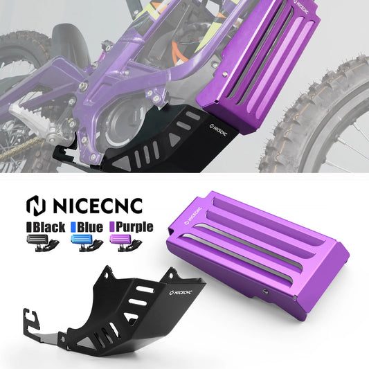 For Surron light bee X S L1E 2024 Electric Bike Sur ron Parts Segway X160 X260 Aluminum Controller Cover & Engine Chassis Guard RISE DEFENSE SYSTEMS.AI PRODUCTS