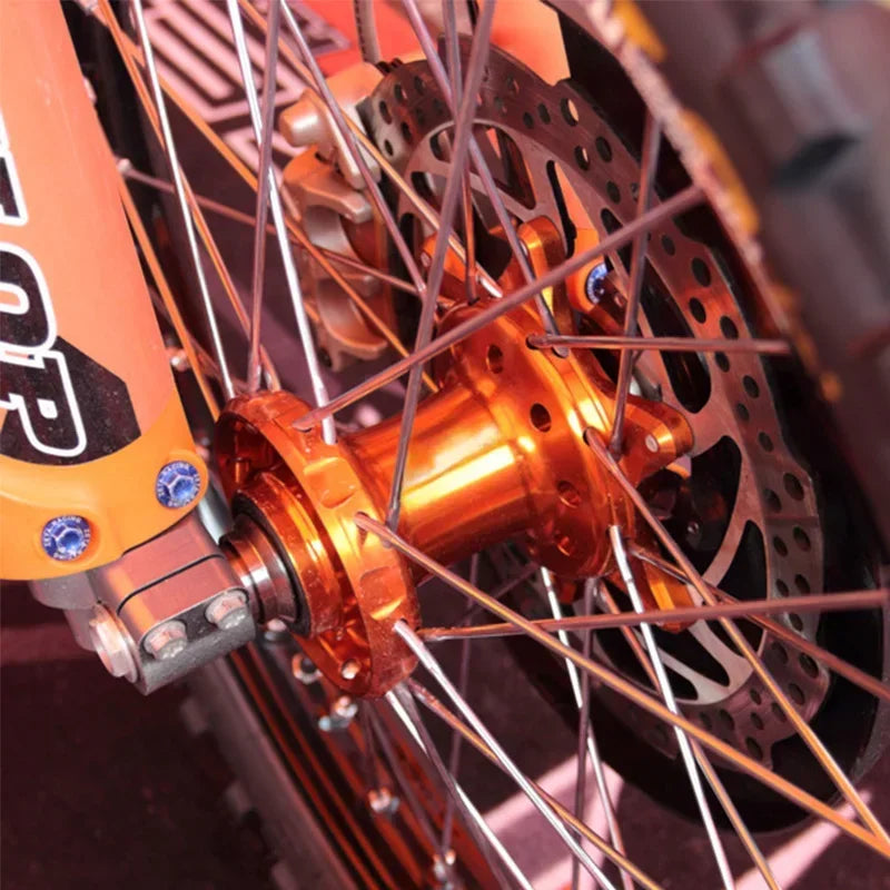 Motocross CNC Machined 36 Holes Front And Rear Wheel Hub For KTM SX SX-F XC XC-F EXC EXC-F XC-W XCF-W 450SMR 125-530 2016-2022 RISE DEFENSE SYSTEMS.AI PRODUCTS