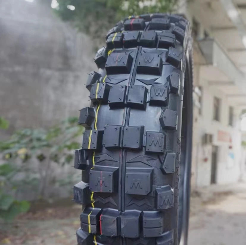 Front 90/90-21 rear 120/80-18 deep tooth off-road motorcycle tire modified with widened large flower outer tire RISE DEFENSE SYSTEMS.AI PRODUCTS