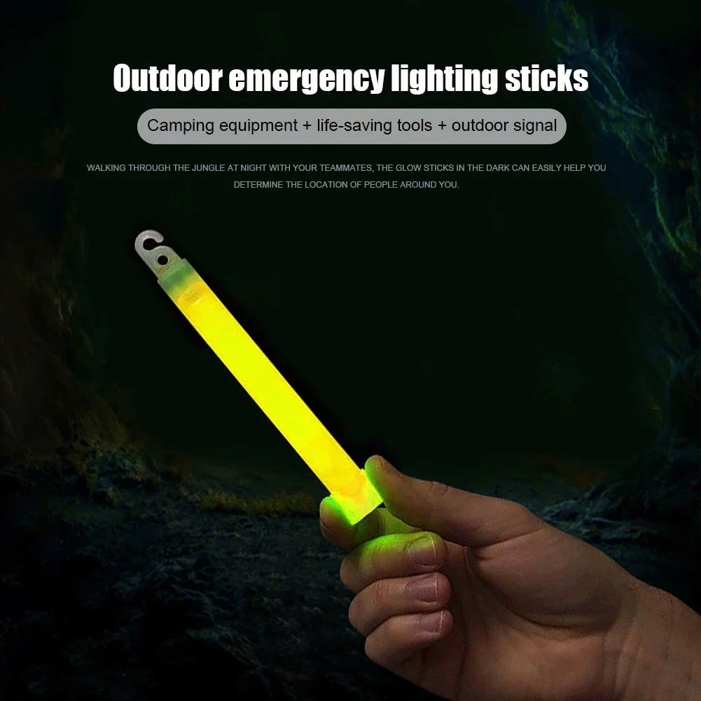 Military Glow Light Sticks Waterproof Concert Party Light Stick with Hook Camping Hiking Walking SOS Gear Survival Kits RISE DEFENSE SYSTEMS.AI PRODUCTS