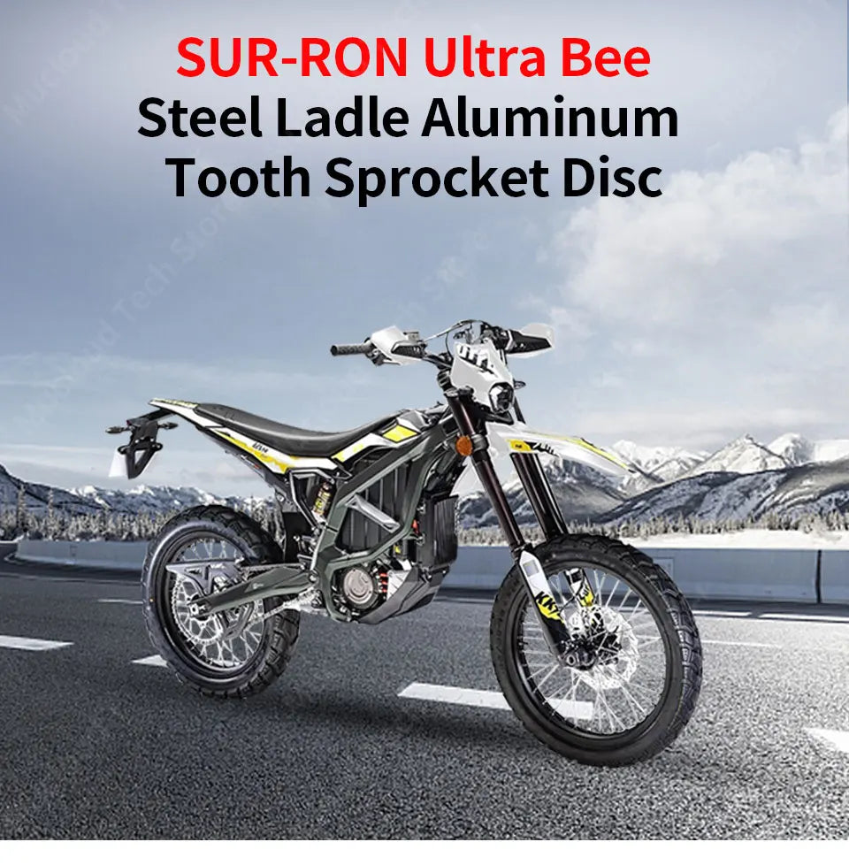 For SUR-RON Ultra Bee Steel-clad Aluminum 54 Tooth Sprocket Disc Plate E-bike Off-road Dirtbike Motorcycle Accessories SURRON RISE DEFENSE SYSTEMS.AI PRODUCTS