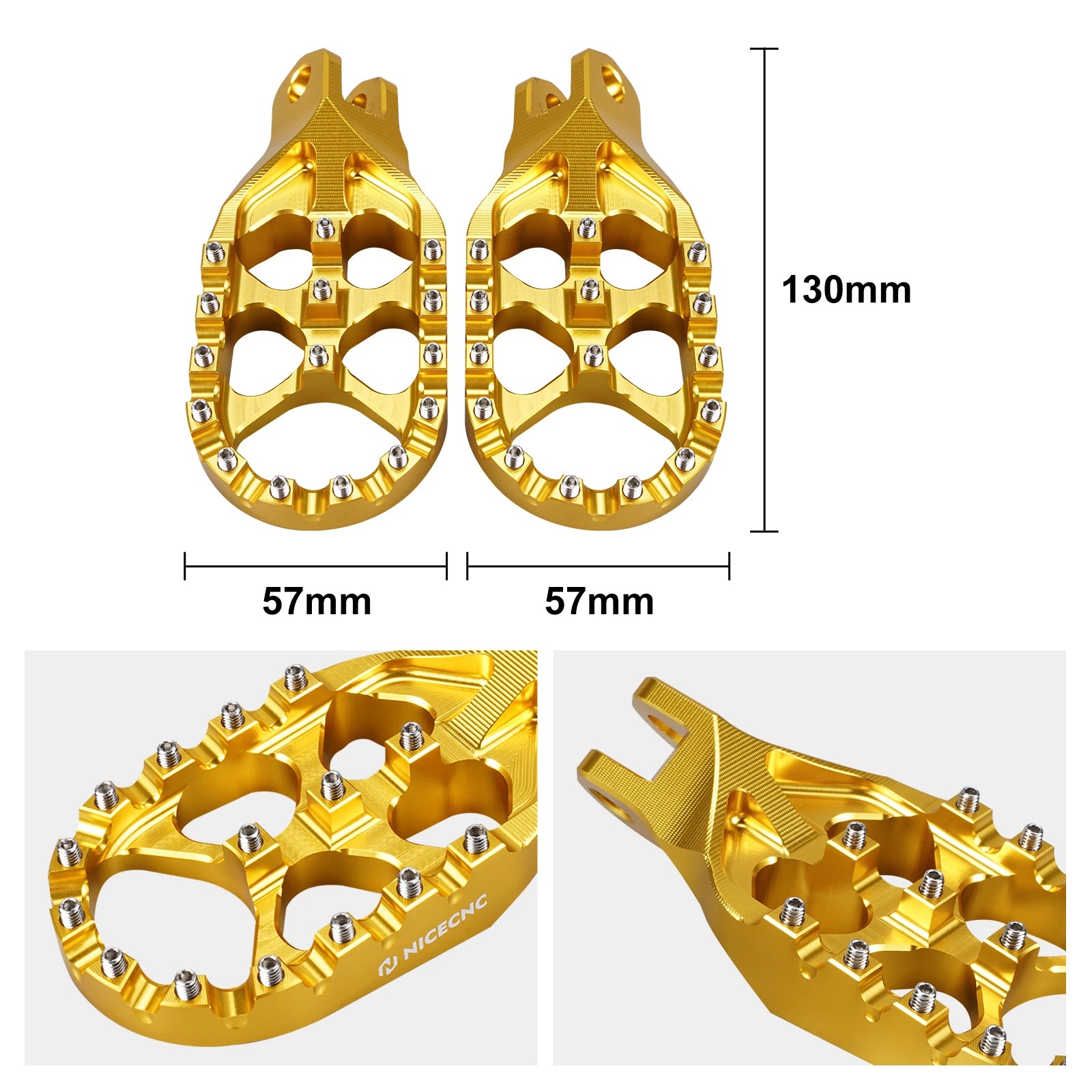NICECNC For Suzuki DRZ400S 2000-2024 DRZ400SM 2005-2024 DR-Z400S DR-Z400SM Motorcycle Lengthened Enlarged Footpeg Footrest Pedal RISE DEFENSE SYSTEMS.AI PRODUCTS