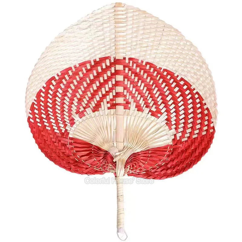 1pc  Woven Bamboo Hand Fans Wedding Favors for Guests Boho Fan Wall Decoration Raffia Folding Hand Fans Abanicos De Mano RISE DEFENSE SYSTEMS.AI PRODUCTS