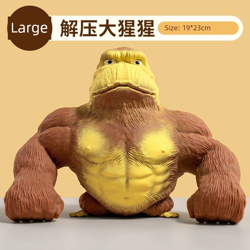 Internet Celebrity Decompression Artifact King Gorilla Funny Green Head Fish Fun Squeezing Toy Press Decompression Vent Toys RISE DEFENSE SYSTEMS.AI PRODUCTS