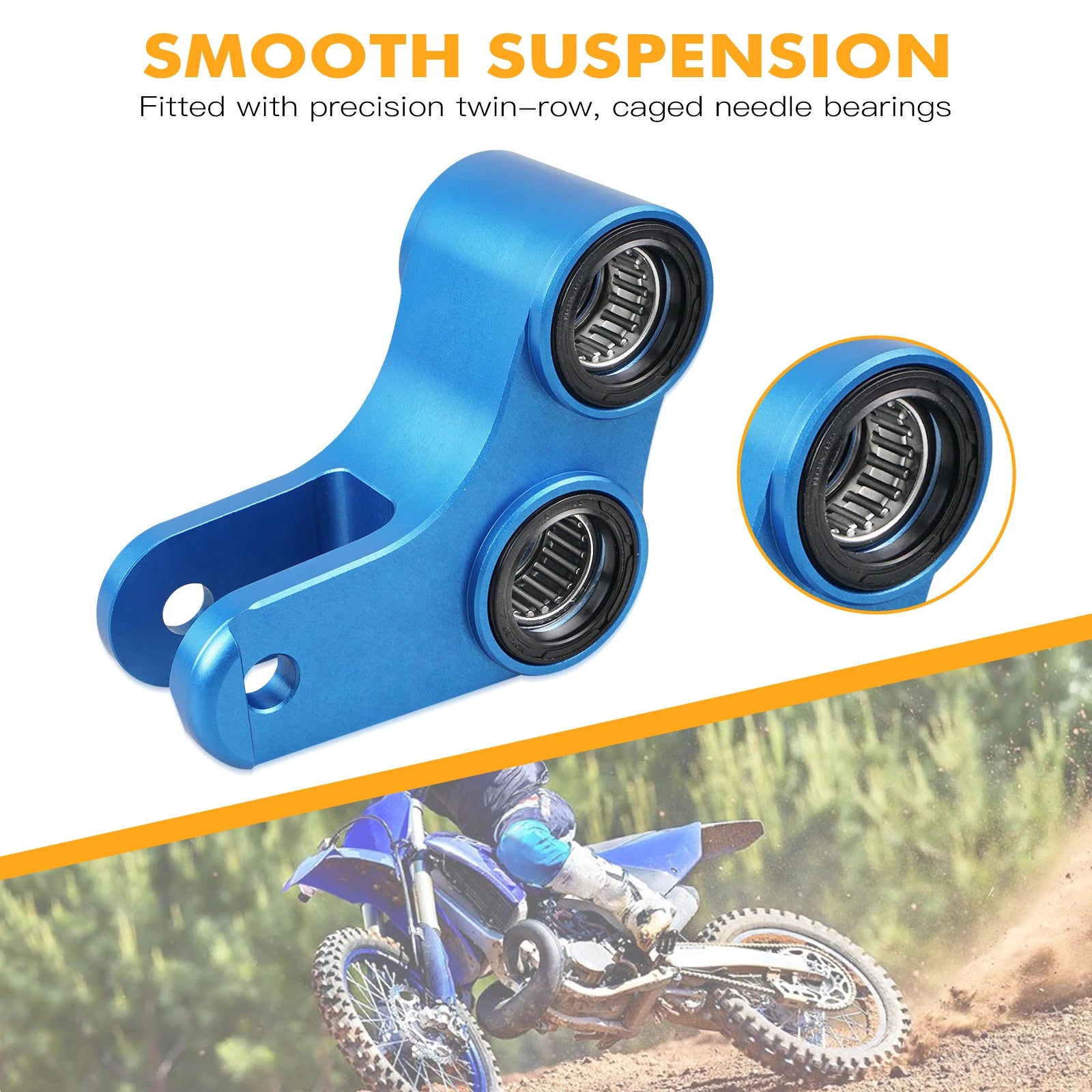 For Yamaha YZ125 YZ250 2006-2024 YZ125X YZ250X 2020-2023 WR250F WR450F 2006 Rear Shock Linkage Arm Kit 1.5'' Lowering Link RISE DEFENSE SYSTEMS.AI PRODUCTS