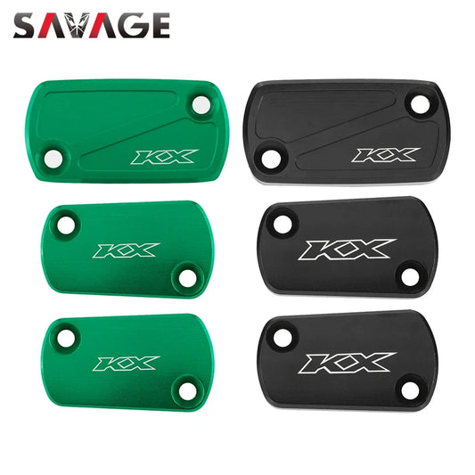 Front Brake Clutch Reservoir Covers For KAWASAKI KX450 2019-2023 KX250 2021 Motorcycle Rear Brake Fluid Cylinder Cap KX 250 450 RISE DEFENSE SYSTEMS.AI PRODUCTS