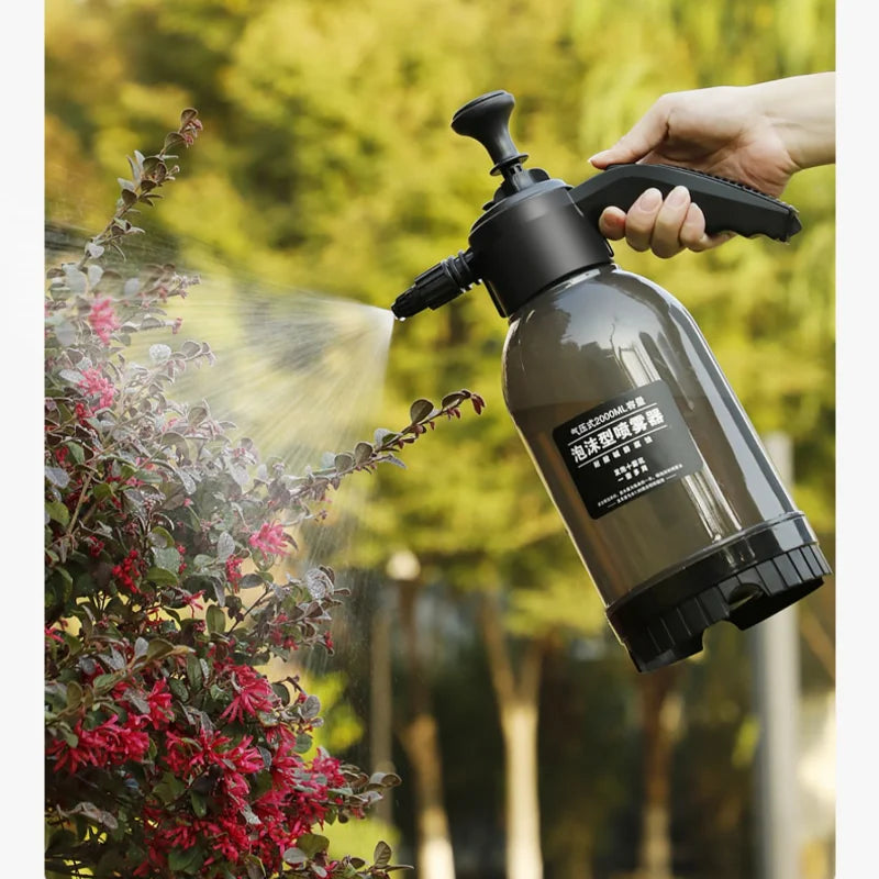 2L  car wash water gun car wash foam spray can pressurized dense foam there are two modes can also water flowers disinfection RISE DEFENSE SYSTEMS.AI PRODUCTS