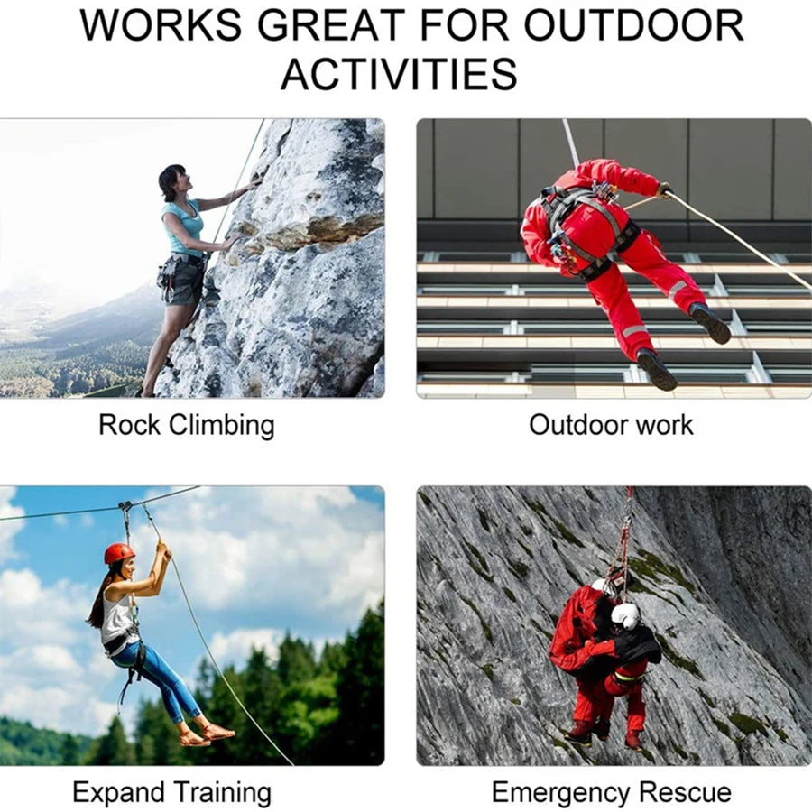 Thickened 10m Safety Life Rope Climbing Rope Static Rock Mountaineering Rope Outdoor Survival Fire Escape Car Rescue RISE DEFENSE SYSTEMS.AI PRODUCTS
