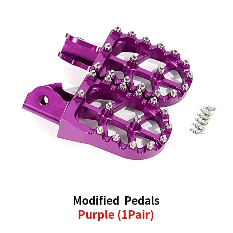 Motorcycle Footpegs Foot Pegs Rests Pedals For Surron Sur-Ron Light Bee Electric Dirt Bike Footrest RISE DEFENSE SYSTEMS.AI PRODUCTS