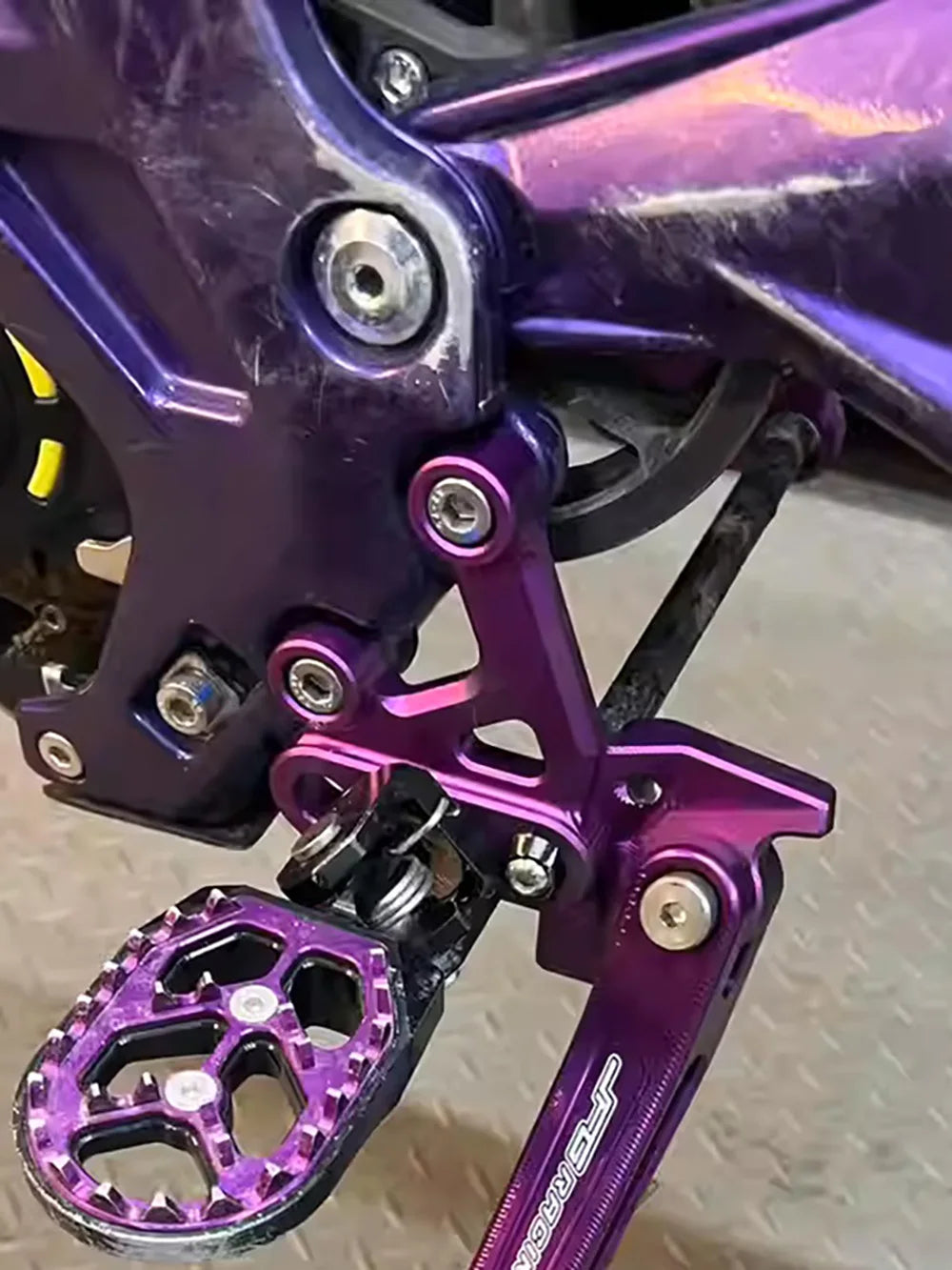 For SURRON Light bee X/S mod foot peg mounting brackets accessories Light bee mod foot peg mounting brackets LB MOD Parts RISE DEFENSE SYSTEMS.AI PRODUCTS