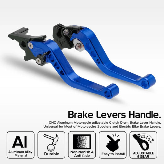 Universal Motorcycle Brake levers  Motorcycle Accessories Modified Horn Adjustable Hand Lever GY6 RISE DEFENSE SYSTEMS.AI PRODUCTS