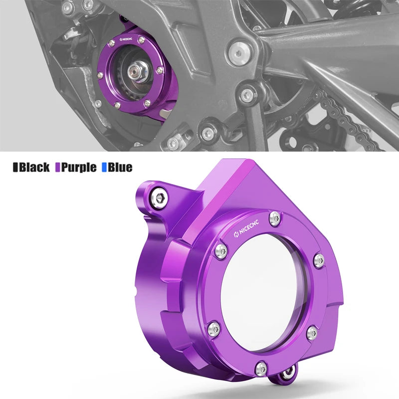 For Surron light bee X Transparent Motor Belt Pulley Protector Cover For SUR-RON light bee S light bee L1E Segway X160 X260 RISE DEFENSE SYSTEMS.AI PRODUCTS