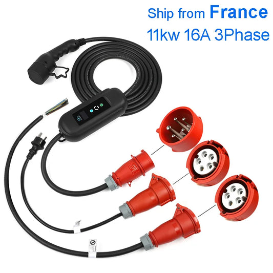 Power Charger for Vehicle With Electrical Sockets Wallbox 11kw Mennekes Type 2 220V car Service Equipment Bolt ev RISE DEFENSE SYSTEMS.AI PRODUCTS