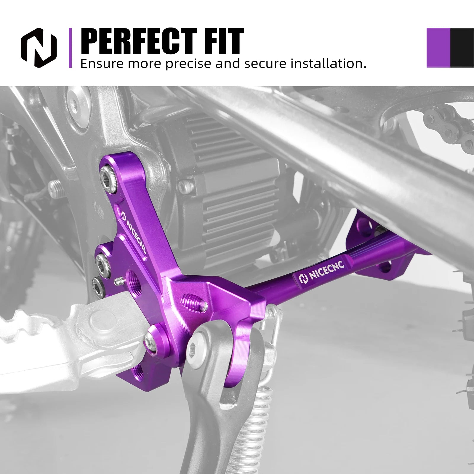 For Surron Light Bee X S L1E LBX Segway X160 X260 NICECNC Electric Dirt Bike Foot Pegs Mount Bracket Footrest Support Brace Kit RISE DEFENSE SYSTEMS.AI PRODUCTS