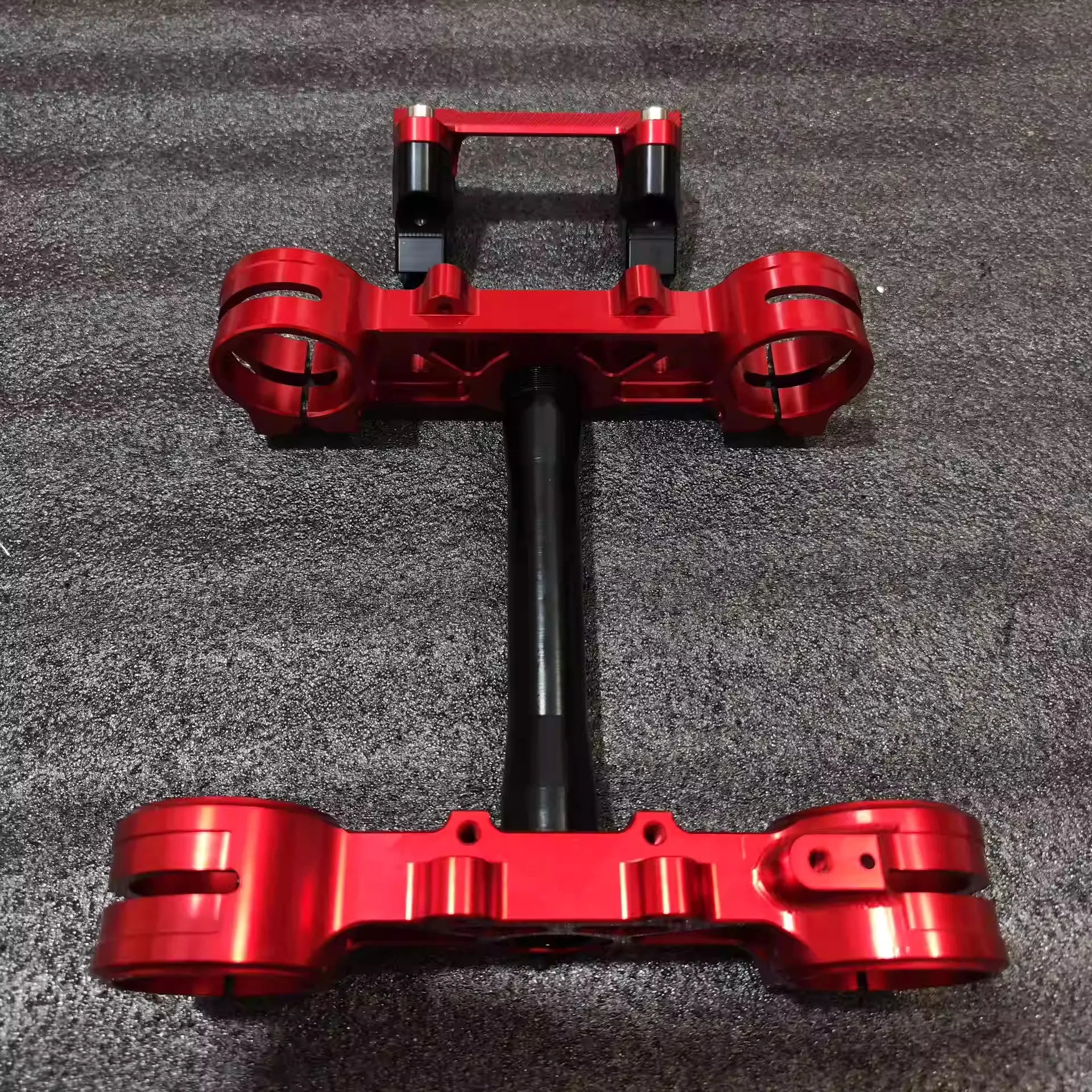 SURRON ULTRA BEE fork top and bottom triple clamps parts mod fork top and bottom UB triple clamps RISE DEFENSE SYSTEMS.AI PRODUCTS