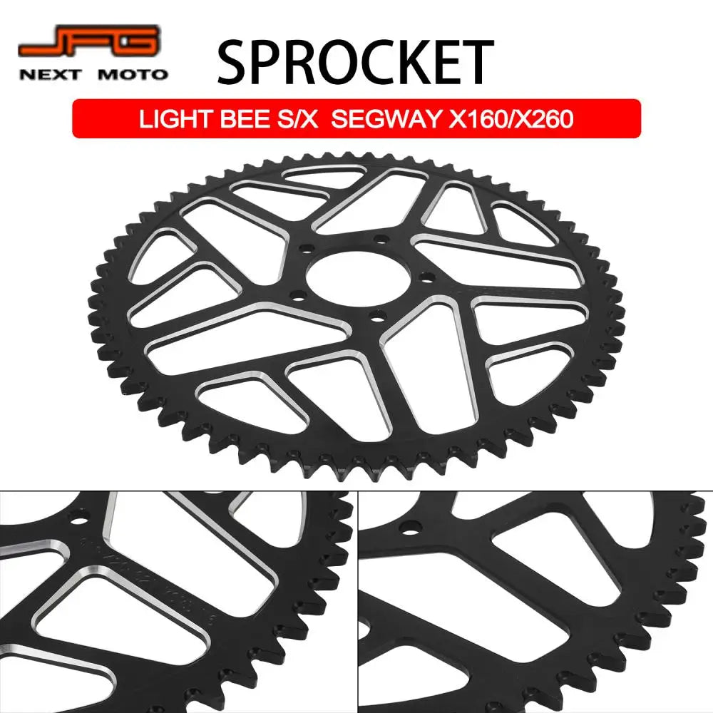 For Sur-Ron 58T 62T Sprocket 106 112 120 Chain Set Surron Light Bee S X Talaria Sting Electric Dirt Bike Motorcycle CNC Parts RISE DEFENSE SYSTEMS.AI PRODUCTS