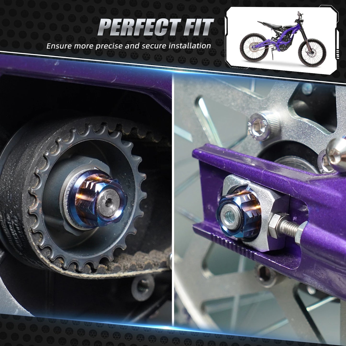 For Surron light bee X Belt Pulley Cover & Primary Belt Pulley Nut light bee S light bee L1E Segway X160 X260 Electric Dirt Bike RISE DEFENSE SYSTEMS.AI PRODUCTS