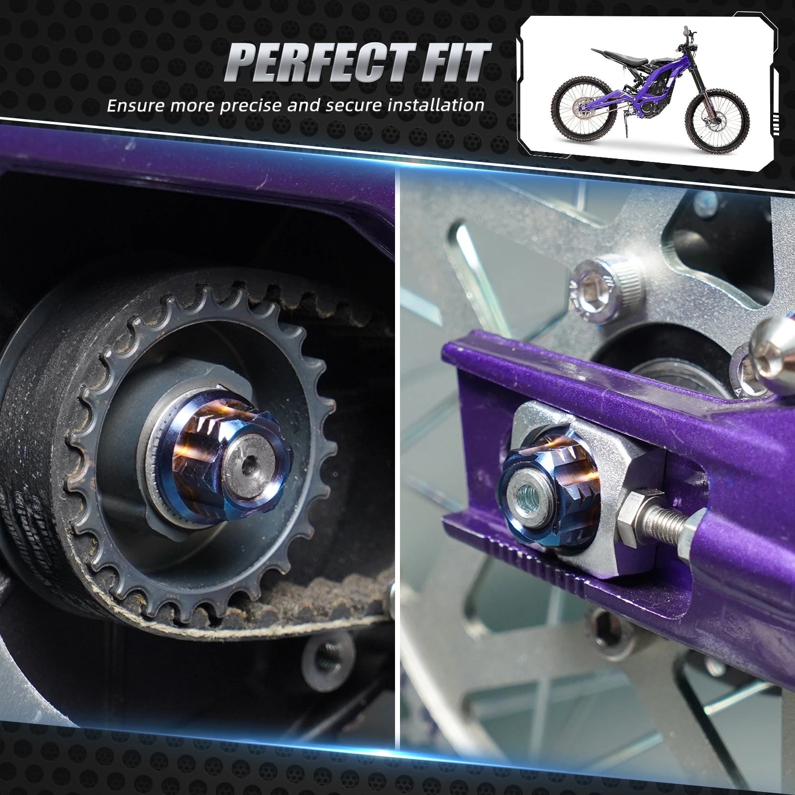 For Surron light bee X Belt Pulley Cover & Primary Belt Pulley Nut light bee S light bee L1E Segway X160 X260 Electric Dirt Bike RISE DEFENSE SYSTEMS.AI PRODUCTS