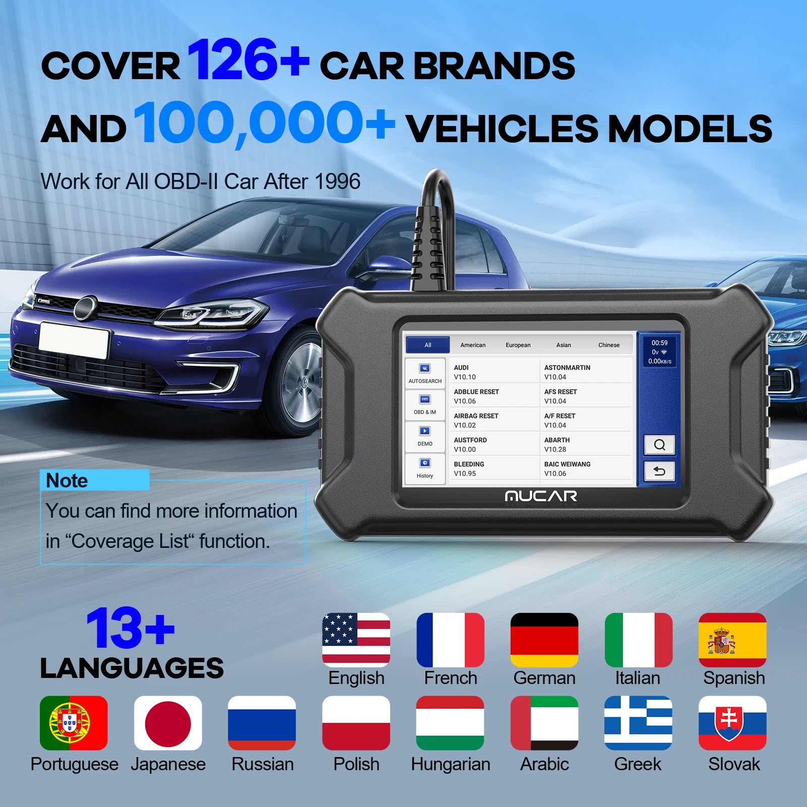 MUCAR CS6 CS5 CS4 OBD2 Scanner Car Diagnostic Tools Automotive Scanner Auto Diagnosis Tool Code Reader 6 Systems 7 Resets Free RISE DEFENSE SYSTEMS.AI PRODUCTS