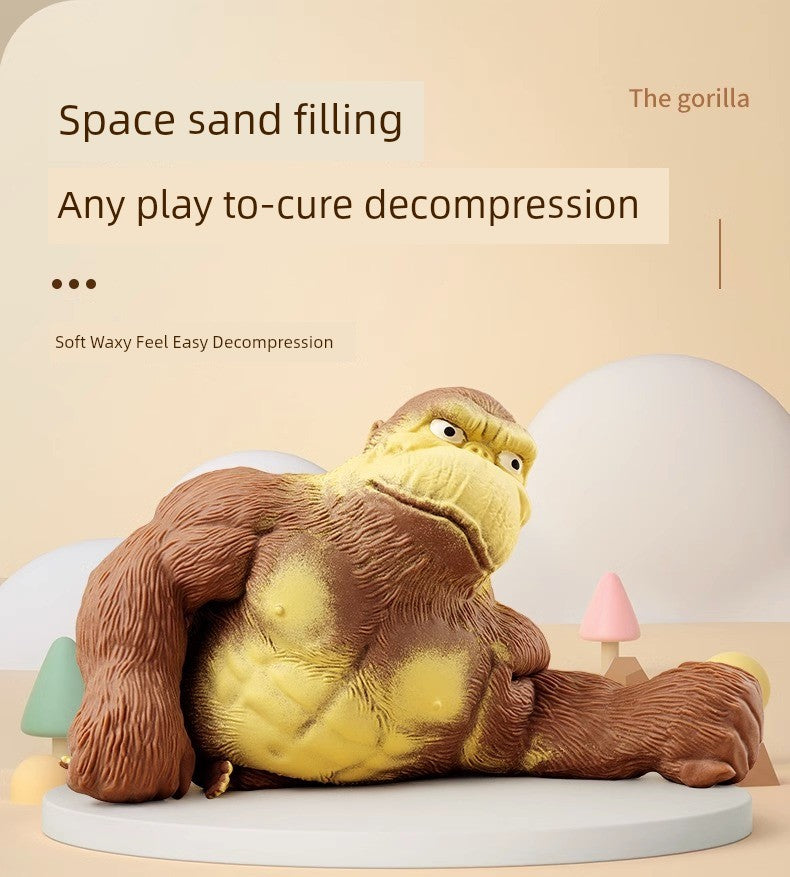 Funny Quirky Squeezing Toy Vent Pressing Gorilla RISE DEFENSE SYSTEMS.AI PRODUCTS