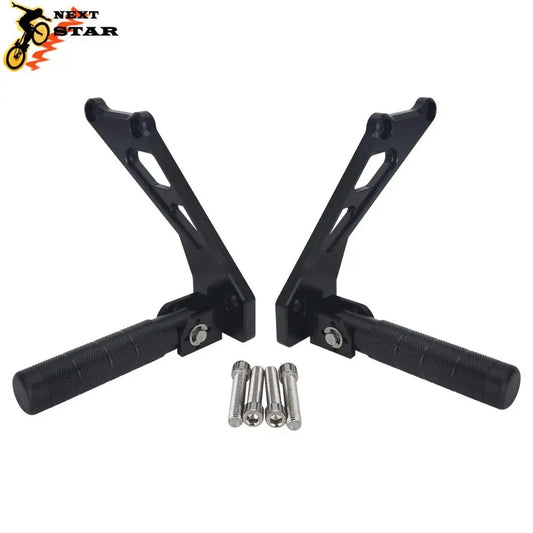 Motorcycle Rear Foot Pegs Pedal Bracket Passenger Footrests For Sur Ron Light Bee X S/X/L1E Segway X260/X160 Electric Dirt Bike RISE DEFENSE SYSTEMS.AI PRODUCTS
