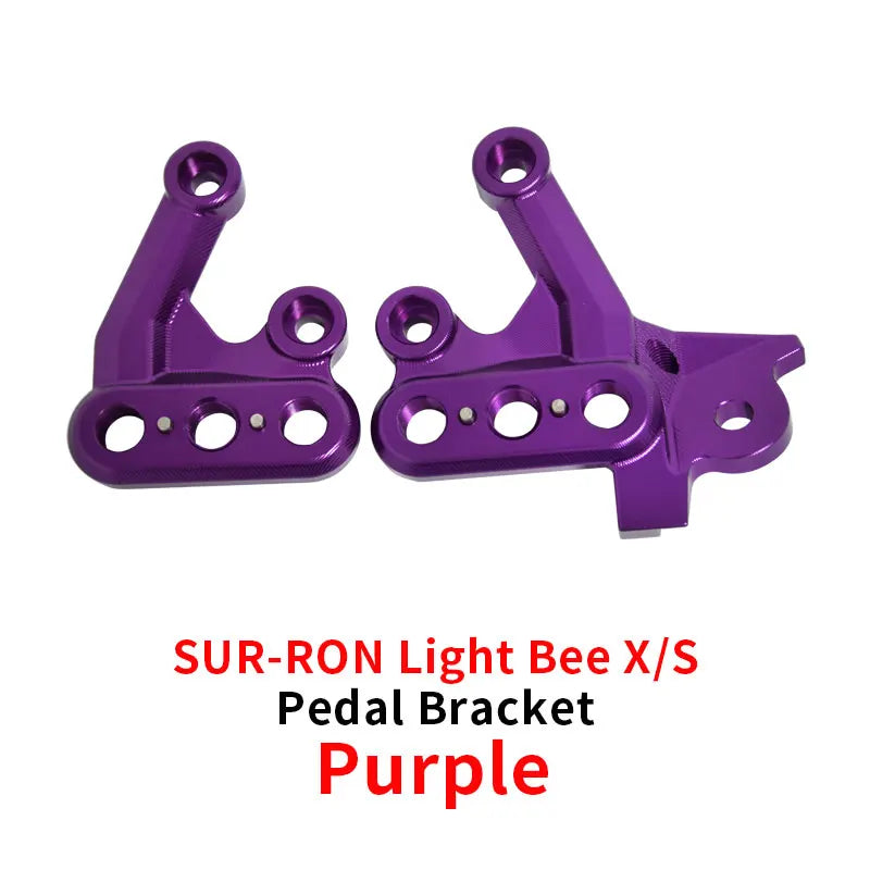 For Sur Ron Pedal Bracket Light Bee X Modification Parts E-bike Dirtbike Off-road Motorcycle  SUR-RON Parts RISE DEFENSE SYSTEMS.AI PRODUCTS