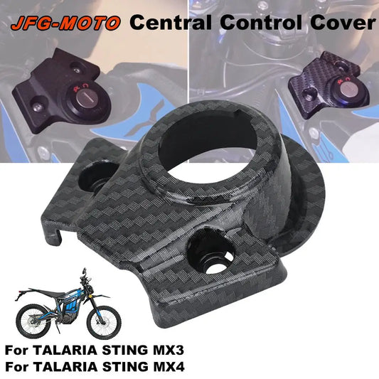 Central Control Decorative Cover Motorcycle Accessories Carbon Fiber Pattern Protection For Talaria Sting MX3 MX4 Electric Bike RISE DEFENSE SYSTEMS.AI PRODUCTS