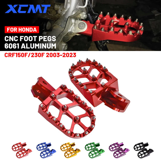 Accessories CNC Footrest Footpegs Foot Pegs Rests Pedal For HONDA CRF150F CRF230F CRF150 CRF230 F CRF 150F 230F 230 F 2003-2023 RISE DEFENSE SYSTEMS.AI PRODUCTS