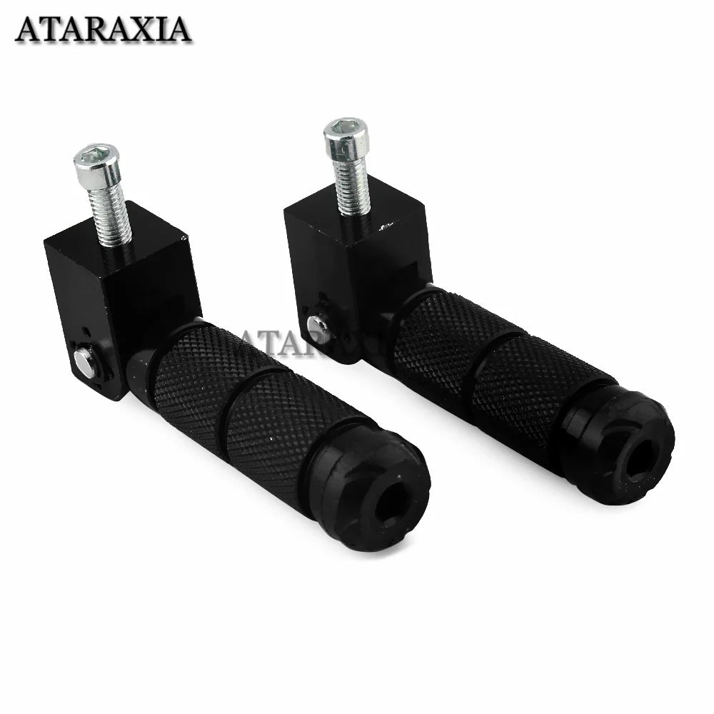 M8 Universal Motorcycle Motor Bike Folding Footrests Footpegs Foot Rests Pegs Rear Pedals Set CNC Aluminum Motorcycle Part RISE DEFENSE SYSTEMS.AI PRODUCTS