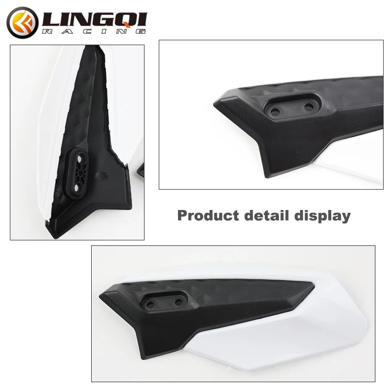LING QI Electric Motorcycle Hand Guard Handle Protector Shield HandGuards Protection For SURRON SUR RON Ultra Bee Dirt Pit Bike RISE DEFENSE SYSTEMS.AI PRODUCTS