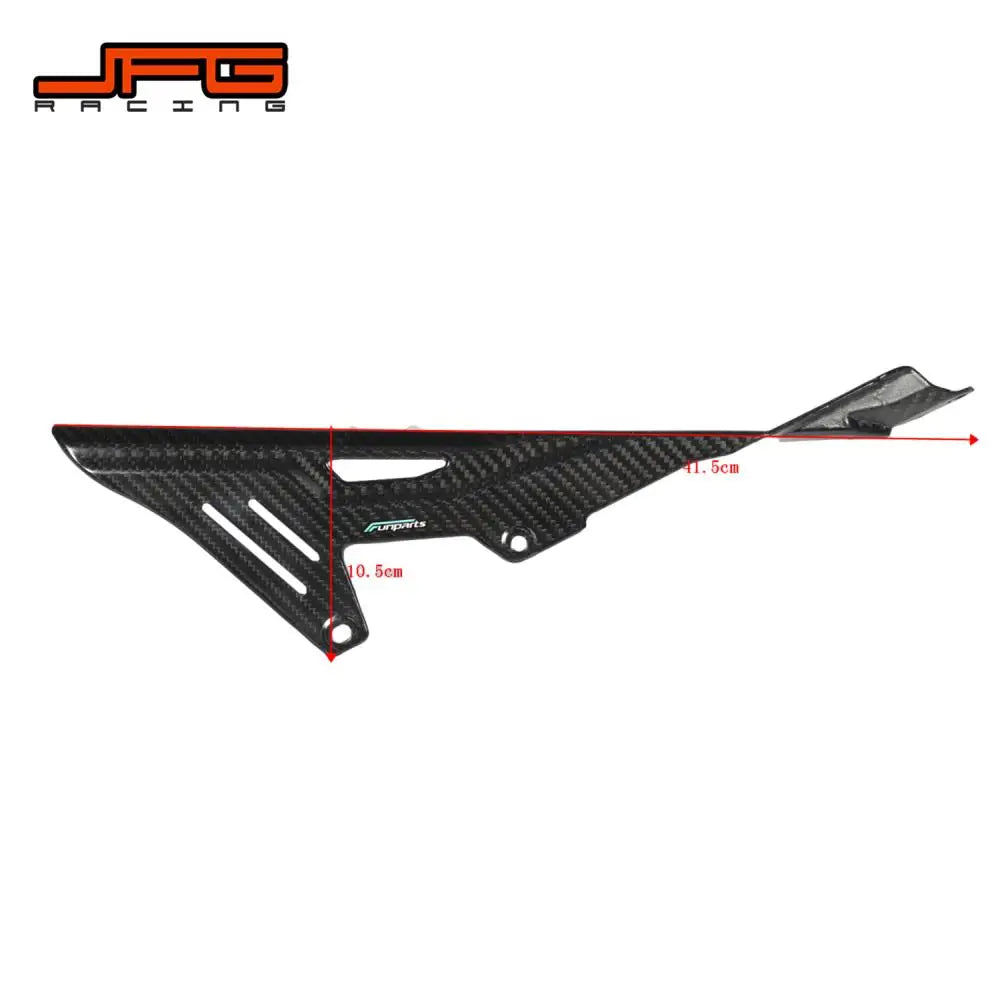 Motorcycle Funparts Chain Guard Cover Carbon Fiber Chain Protection For Surron Sur-Ron Lightbee Light Bee X S Dirt Pit Bike RISE DEFENSE SYSTEMS.AI PRODUCTS