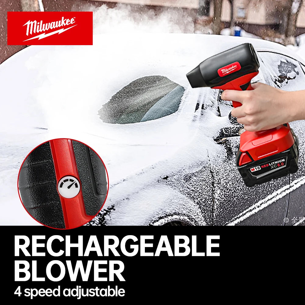 Milwaukee Mini Turbo Jet Fan Electric Air Duster Adjustable wind speed Turbo Violent Blower Rechargeable with Light Car Cleaning RISE DEFENSE SYSTEMS.AI PRODUCTS