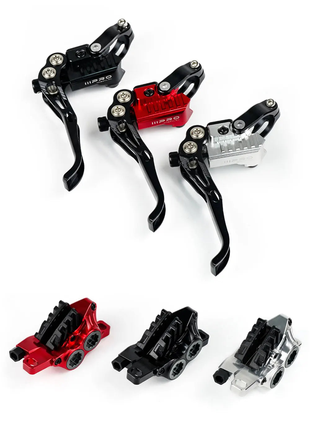 IIIPRO Vertical Cylinder MTB Brake 4 Piston Hydraulic Disc Brake Bicycle for Full Internal Cable Layout AM DH Mountain Bike NEW RISE DEFENSE SYSTEMS.AI PRODUCTS