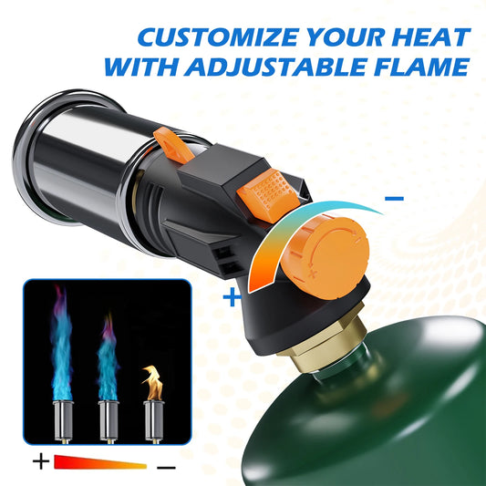Powerful Grill & Cooking Propane Torch, Sous Vide, Campfire Starter, Adjustable Kitchen Torch for Searing Steak, BBQ, Welding RISE DEFENSE SYSTEMS.AI PRODUCTS