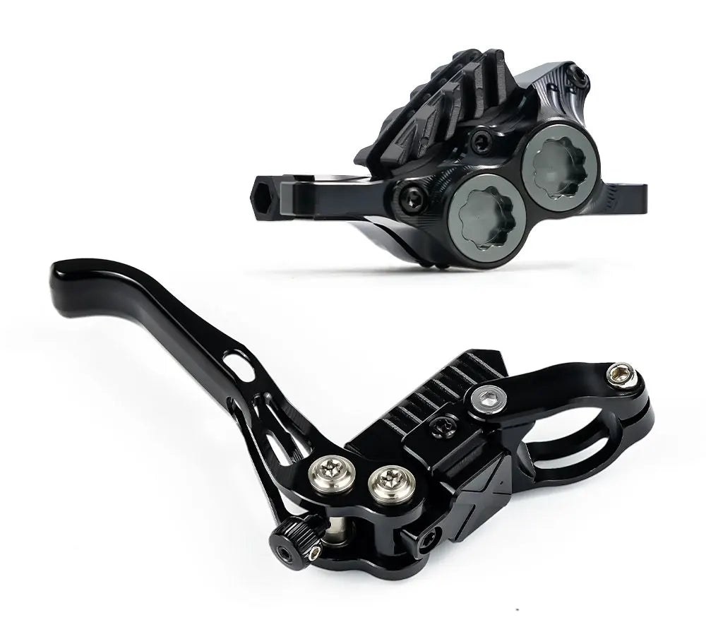 IIIPRO Vertical Cylinder MTB Brake 4 Piston Hydraulic Disc Brake Bicycle for Full Internal Cable Layout AM DH Mountain Bike NEW RISE DEFENSE SYSTEMS.AI PRODUCTS