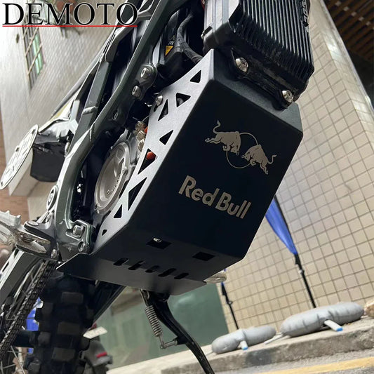 For Sur-Ron Ultra Bee Electric Motorcycle Engine Guard Aluminum Alloy Chassis Fender Protection Cover Skid Plate Pan Protector RISE DEFENSE SYSTEMS.AI PRODUCTS