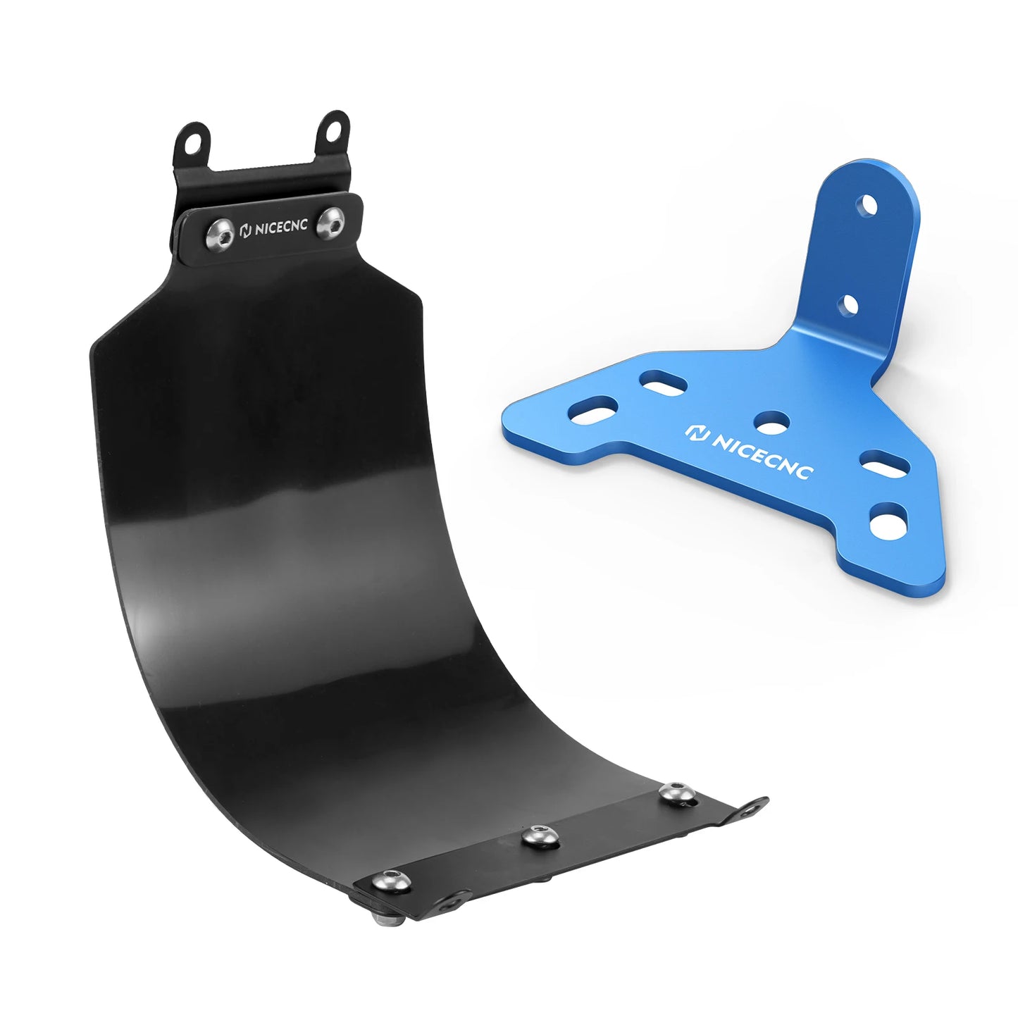 NICECNC For Surron Light Bee X S L1E Rear Shock Fender Mud Guard Dust Cover Licence Plate Holder Tail Light Mounting Bracket Kit RISE DEFENSE SYSTEMS.AI PRODUCTS