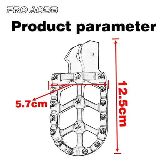 Motocross CNC Forge Footpegs Foot Pegs Rests Pedals For Surron Sur-Ron Light Bee X/S and Talaria Electric Dirt Bike Footrest RISE DEFENSE SYSTEMS.AI PRODUCTS