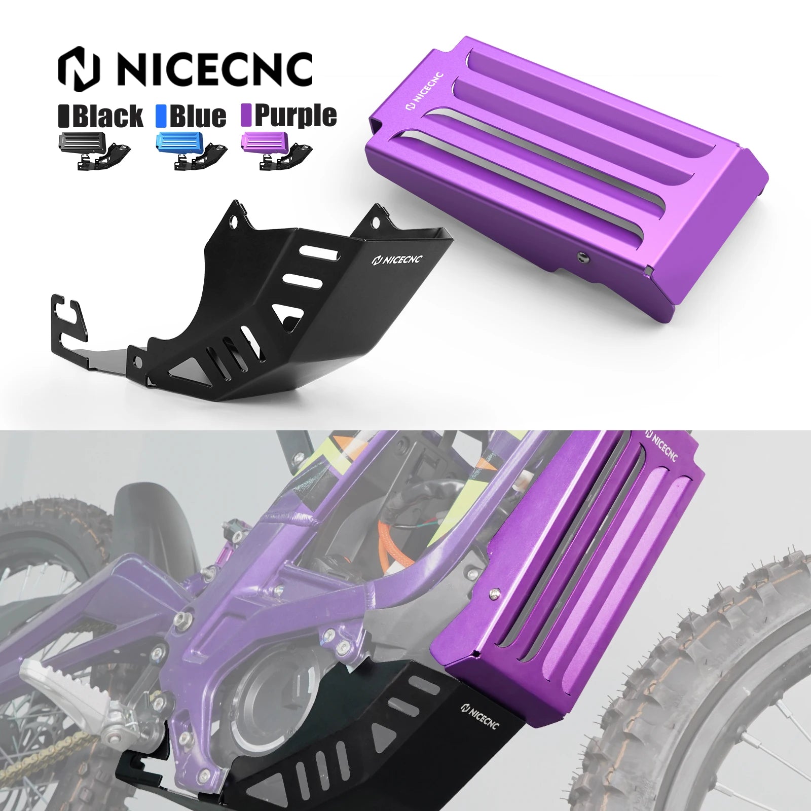 For Surron light bee X light bee S L1E Segway X160 Segway X260 Sur ron Dirt Bike NiceCNC Controller Cover & Engine Chassis Guard RISE DEFENSE SYSTEMS.AI PRODUCTS