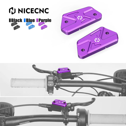 NICECNC For Sur-Ron light bee X S L1E Segway X160 X260 Surron Electric Dirt Bike Front Rear Brake Reservoir Cover Cap Aluminum RISE DEFENSE SYSTEMS.AI PRODUCTS