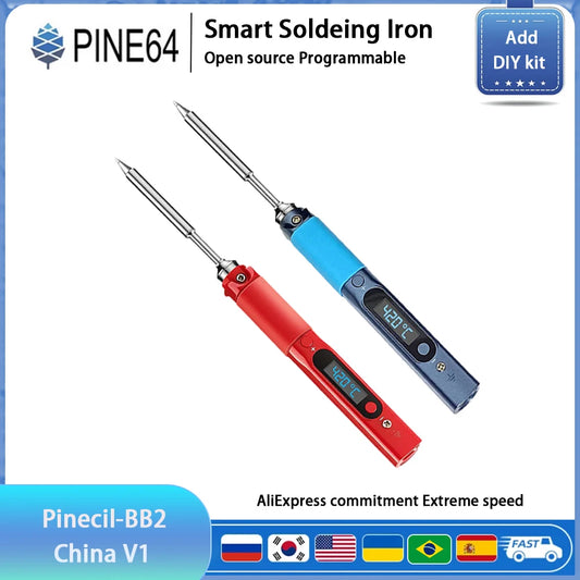 Pine64 BB2 Pinecil V1 Soldering Iron TS B2 Portable TYPE-C Jack For Welding Tools Constant Temperature Intelligent Maintenance RISE DEFENSE SYSTEMS.AI PRODUCTS
