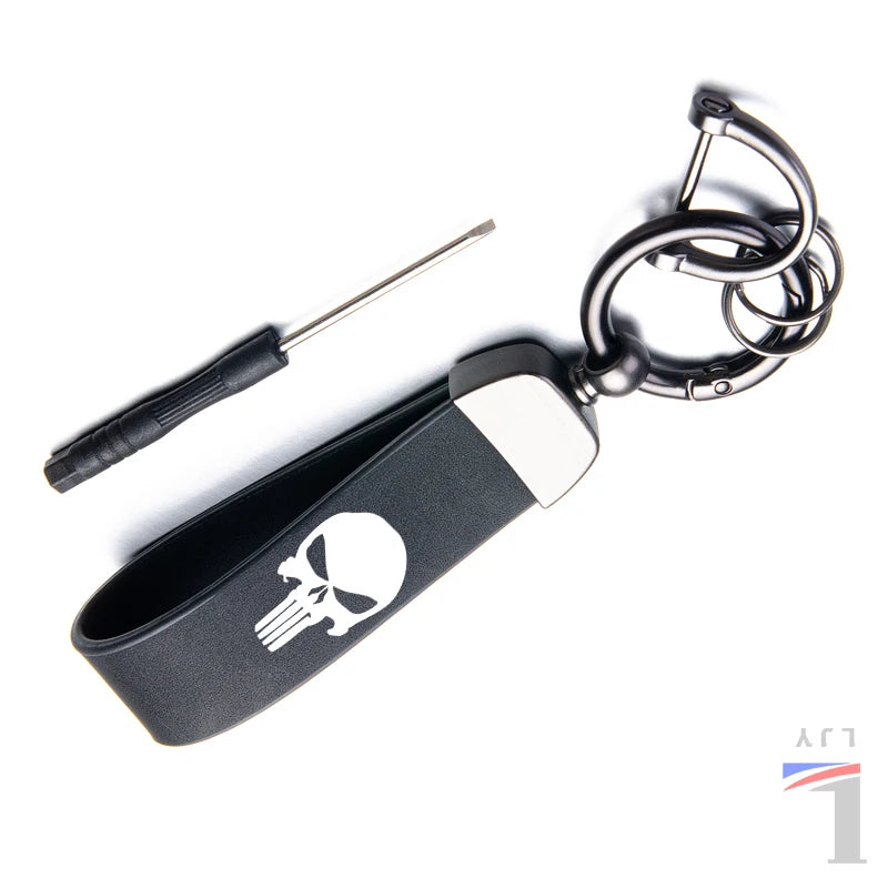Fantastic Skin feel leather metal keychain For SURRON 48T 52T 54T 58T 64T Motorcycle accessories