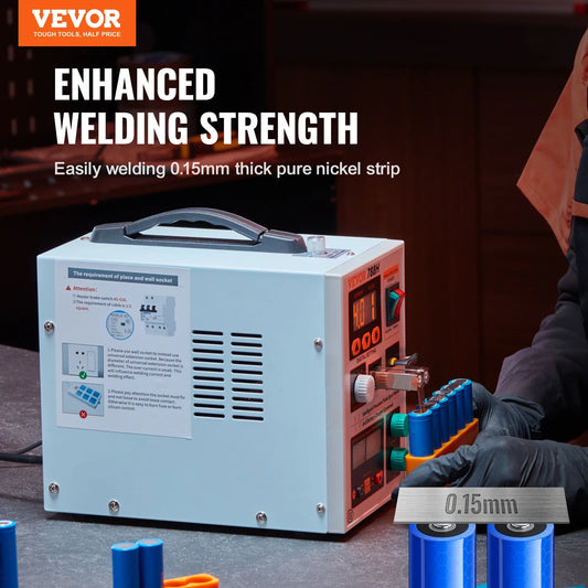 VEVOR Battery Spot Welder 788H Portable Battery Welding Machine with 2 Welding Modes  LED Lighting for 18650 14500 Battery Packs RISE DEFENSE SYSTEMS.AI PRODUCTS