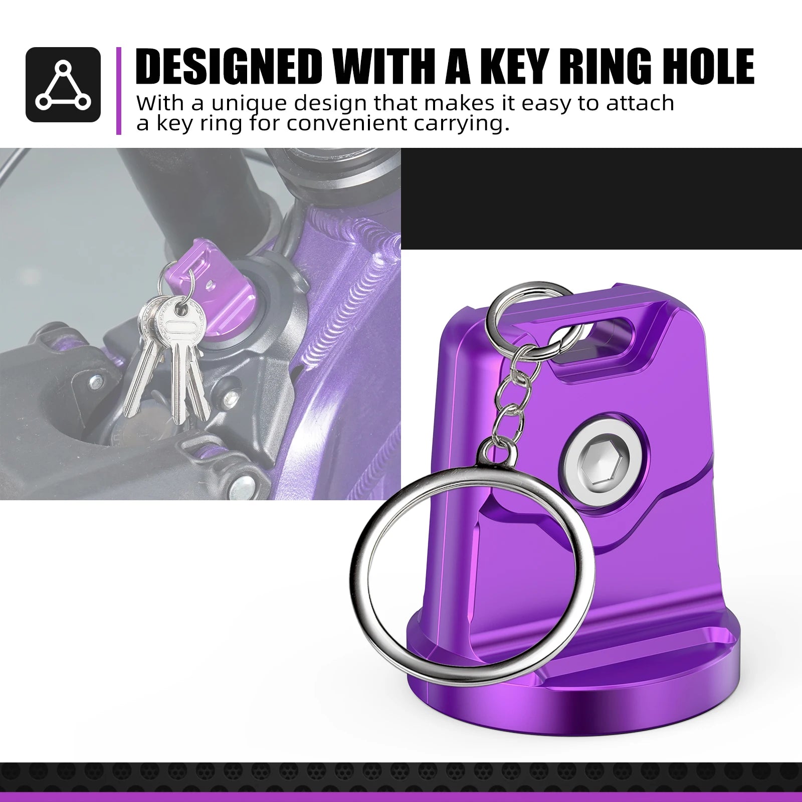 NICECNC Electric Dirt Bike Key Cover Case Keychain Ignition Switch Plate Guard Kit For Surron Light Bee X S L1E Segway X160 X260 RISE DEFENSE SYSTEMS.AI PRODUCTS