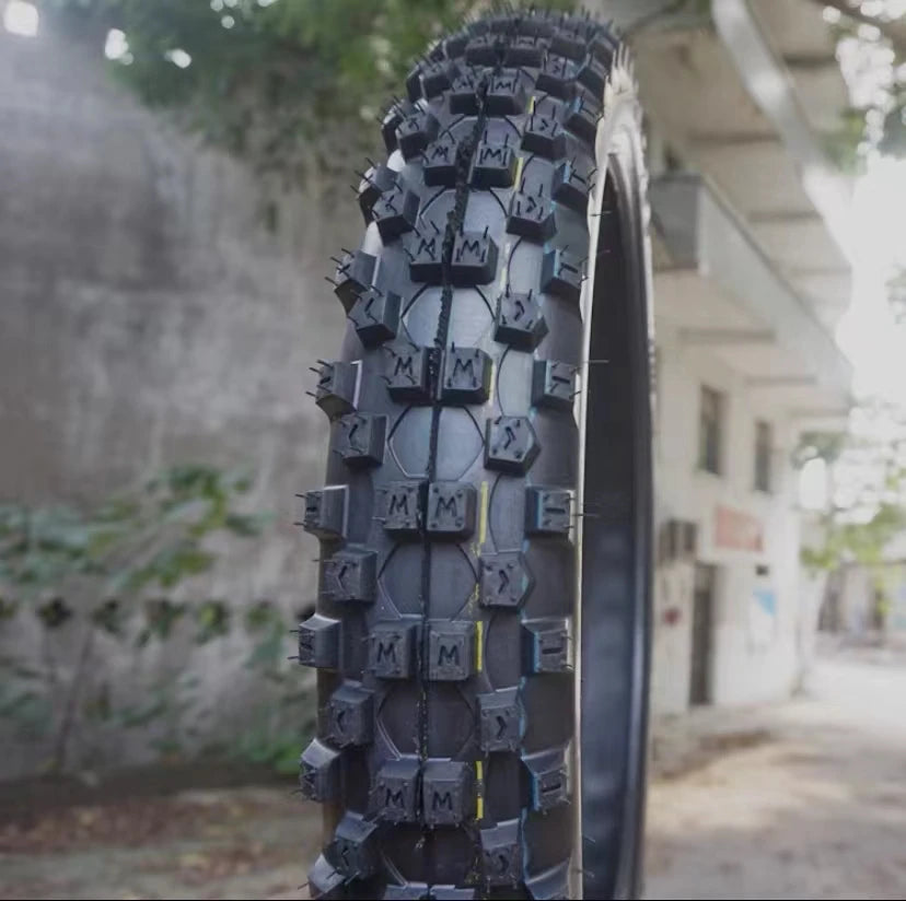 Front 90/90-21 rear 120/80-18 deep tooth off-road motorcycle tire modified with widened large flower outer tire RISE DEFENSE SYSTEMS.AI PRODUCTS
