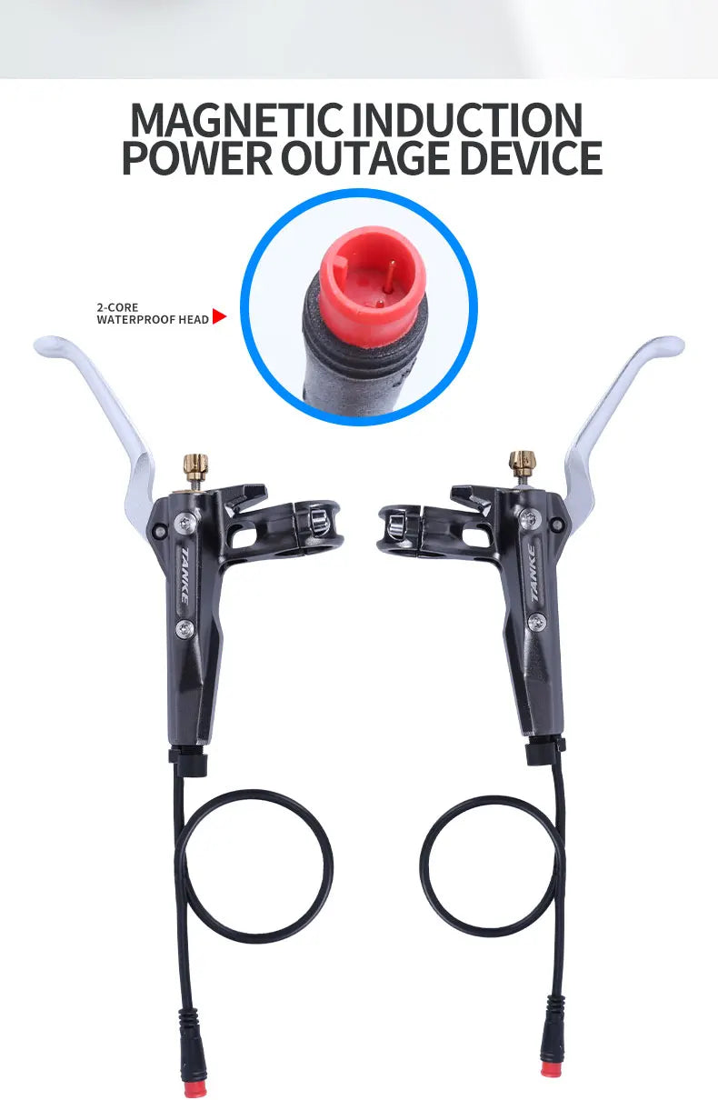TANKE E-Bike MTB 4 Piston Hydraulic Disc Brake Set 160mm Rotors Oil Pressure Brakes Front Rear Mountain Bicycle Clamp Ultralight RISE DEFENSE SYSTEMS.AI PRODUCTS
